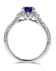 Sapphire Pave Diamond Ring - Skeie's Jewelers