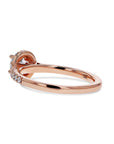Rose Gold Round Halo Engagement Ring - Skeie's Jewelers