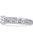 Diamond-Set Split Shank Engagement Ring - Skeie's Jewelers