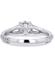 Diamond-Set Split Shank Engagement Ring - Skeie's Jewelers