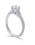 Diamond-Set Split Shank Engagement Ring - Skeie's Jewelers