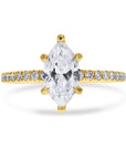 Lab-Grown Marquise Diamond Engagement Ring - Skeie's Jewelers