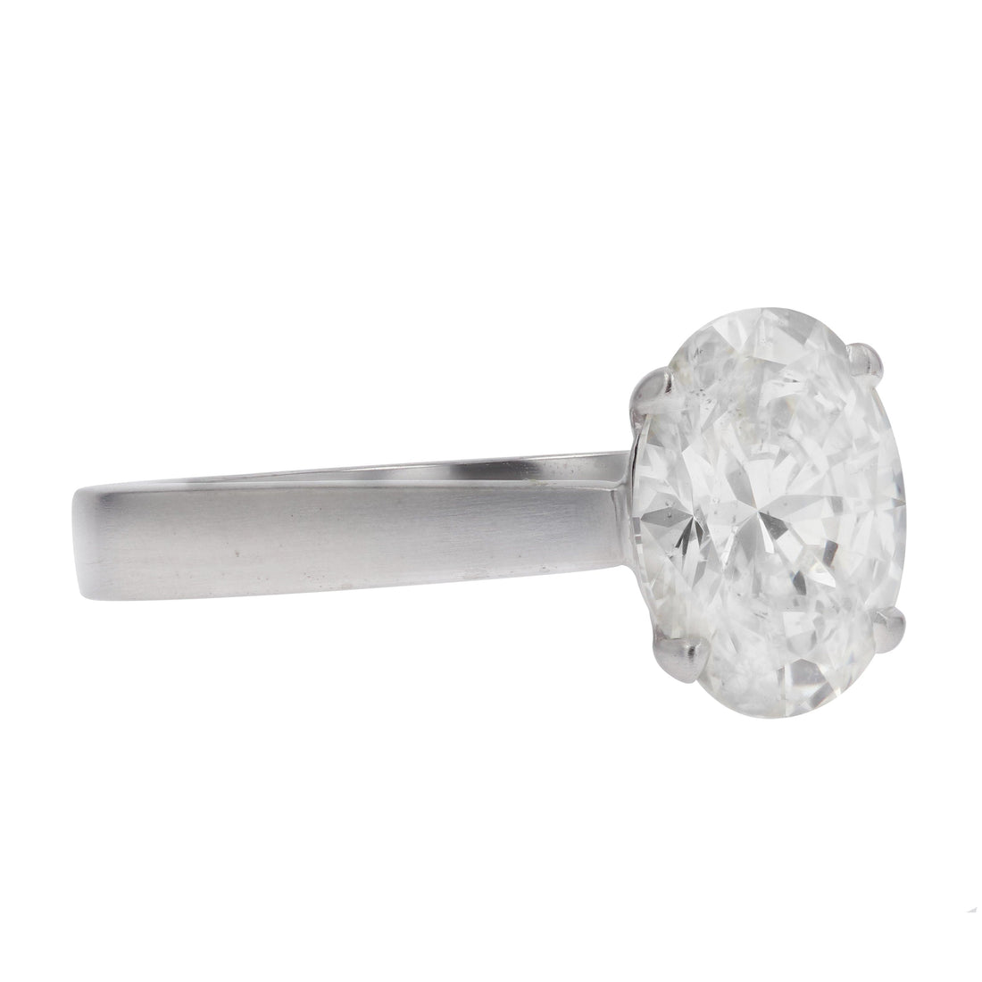 Oval-Cut Natural Diamond Solitaire - Skeie's Jewelers