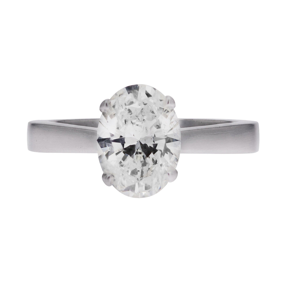 Oval-Cut Natural Diamond Solitaire - Skeie's Jewelers