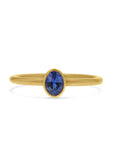 Blue Sapphire Bezel-Set Ring by Kimberly Collins - Skeie's Jewelers