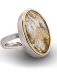 Oval Agate Gem Drop Ring - Skeie's Jewelers