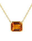 East-West Citrine Pendant Necklace - Skeie's Jewelers