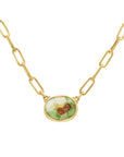 Lika Behar Gold and Sonoran Turquoise Necklace - Skeie's Jewelers