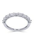 The East-West Emerald Cut Diamond Band - Skeie's Jewelers