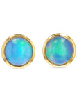 Opal Bezel Studs - Skeie's Jewelers