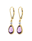 Pear Amethyst earrings - Skeie's Jewelers