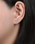 Gabriel & Co. White Gold Diamond Star Stud Earrings - Skeie's Jewelers