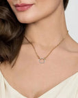 Gabriel & Co. Diamond Hollow Paperclip Chain Necklace - Skeie's Jewelers