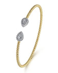 Gabriel & Co. Diamond Pear Shape Bujukan Bangle - Skeie's Jewelers