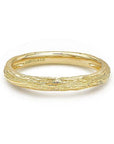 Gabriel & Co. Yellow Gold Brushed Textured Stackable Ring - Skeie's Jewelers