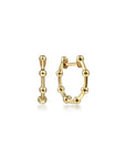 Gabriel & Co. Yellow Gold Bujukan Station Huggie Earrings - Skeie's Jewelers