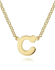 Gabriel & Co. Yellow Gold Initial Necklace - Skeie's Jewelers