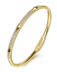 Gabriel & Co. Pyramid Rhombus Station Bangle - Skeie's Jewelers