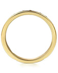 Gold ring on a white background
