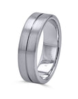 Furrer Jacot 18k White Gold Center Line Band - Skeie's Jewelers