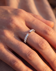 Skeie's 18k White Gold "U" Shaped Band - Skeie's Jewelers