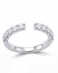 Skeie's 18k White Gold "U" Shaped Band - Skeie's Jewelers