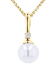 Pearl and Diamond-Accent Pendant - Skeie's Jewelers