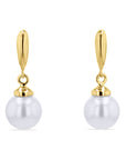 Pearl and Gold Dangle Earrings - Skeie's Jewelers