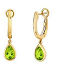 Pear-Cut Peridot Dangle Earrings - Skeie's Jewelers