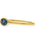London Blue Topaz Gold Bezel Ring - Skeie's Jewelers