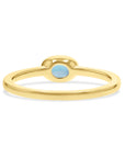 London Blue Topaz Gold Bezel Ring - Skeie's Jewelers