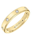 Diamond-Set Men's Flat Edge Band - Skeie's Jewelers