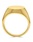 Men's Round Gold Signet Ring - Skeie's Jewelers