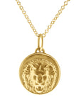 The Lion & The Mouse Small Aesop Medallion - Skeie's Jewelers