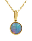 Ethiopian Opal Bezel Pendant Necklace - Skeie's Jewelers