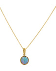 Ethiopian Opal Bezel Pendant Necklace - Skeie's Jewelers
