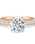 Three-Row Pave Diamond Engagement Ring - Skeie's Jewelers