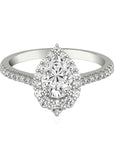 Pear Cut Diamond Halo Engagement Ring - Skeie's Jewelers