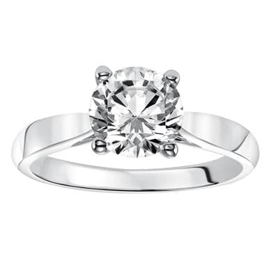Square Edge Solitaire Engagement Ring – Skeie's Jewelers