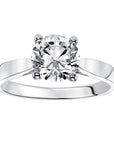 Square Edge Solitaire Engagement Ring - Skeie's Jewelers