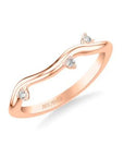 Vine Inspired Rose Gold Wedding Band - Skeie's Jewelers