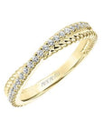 Contemporary Stackable Crossed Fashion Anniversary Band - Skeie's Jewelers
