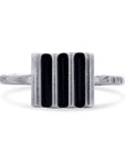 Arianna Nicolai Sterling Silver Ridged-Top Ring - Skeie's Jewelers