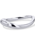 Silver ring on a white background