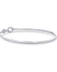 Sterling Silver Diamond Bangle Bracelet - Skeie's Jewelers