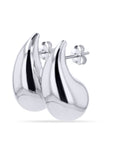 Sterling Silver Puffy Teardrop Earrings - Skeie's Jewelers