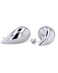 Sterling Silver Puffy Teardrop Earrings - Skeie's Jewelers