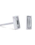 Baguette Bezel-Set Stud Earrings - Skeie's Jewelers