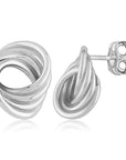Sterling Silver Twist Knot Studs - Skeie's Jewelers