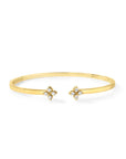 Love in Verona diamond flowers cuff bracelet
